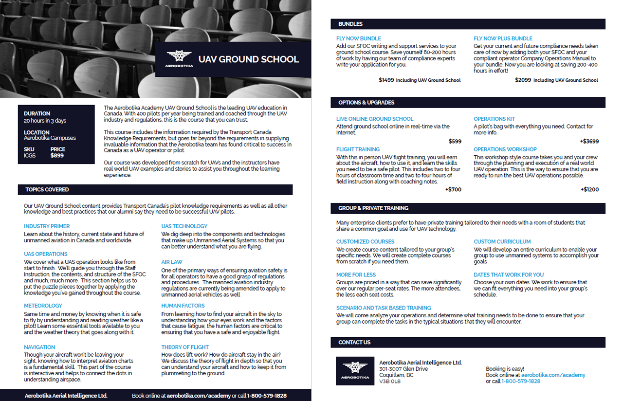 Ground school flyer