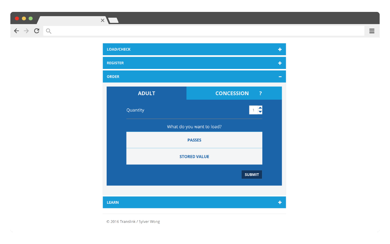 Prototype screenshot